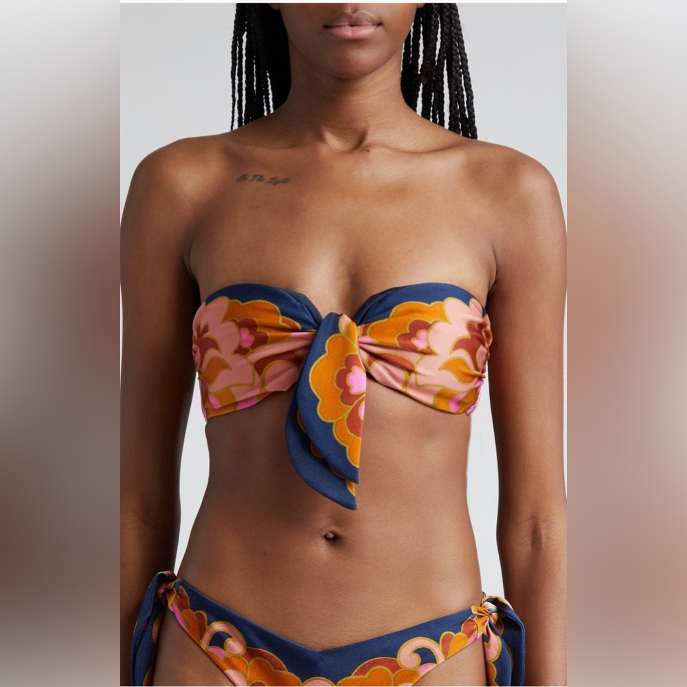 Zimmerman Acadian Scarf Tie Bikini TOP ONLY Size 0 XS US. $160